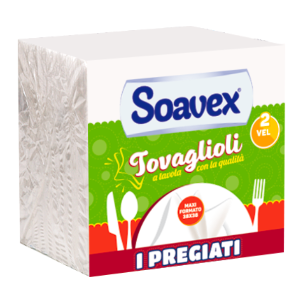 SOAVEX TOVAGLIOLI 38X38 40PZ PREGIATI