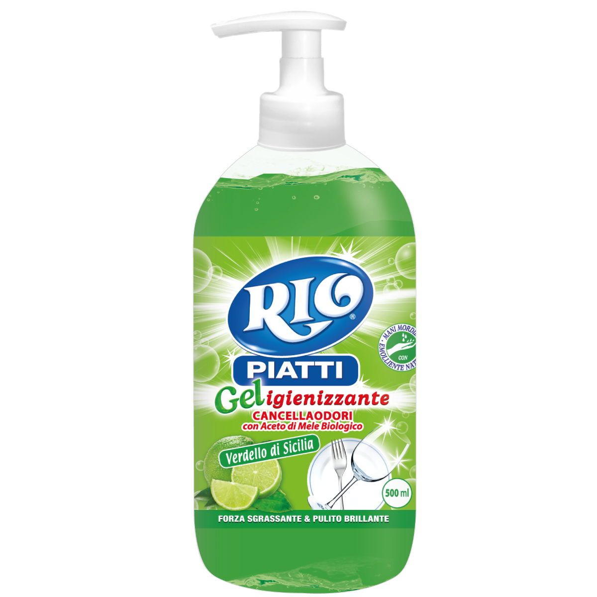 RIO AZZURRO PIATTI C/DISP.500ML VERDELLO