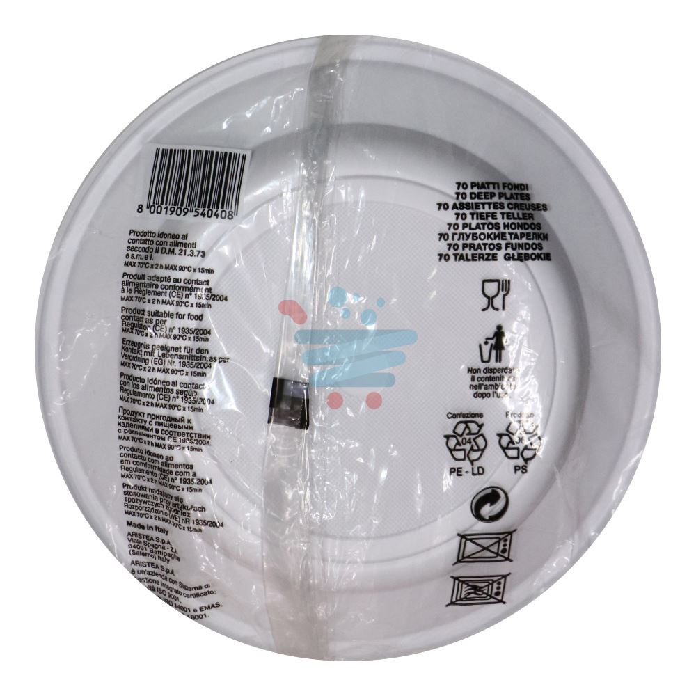 ARISTEA PIATTI RIUTIL.50PZ FONDI BIANCHI