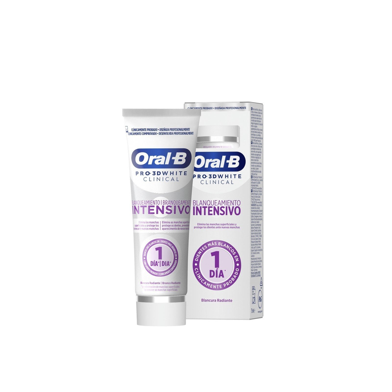 ORAL B DENT.75ML 3DW INT.WHITE ME.FRESCA