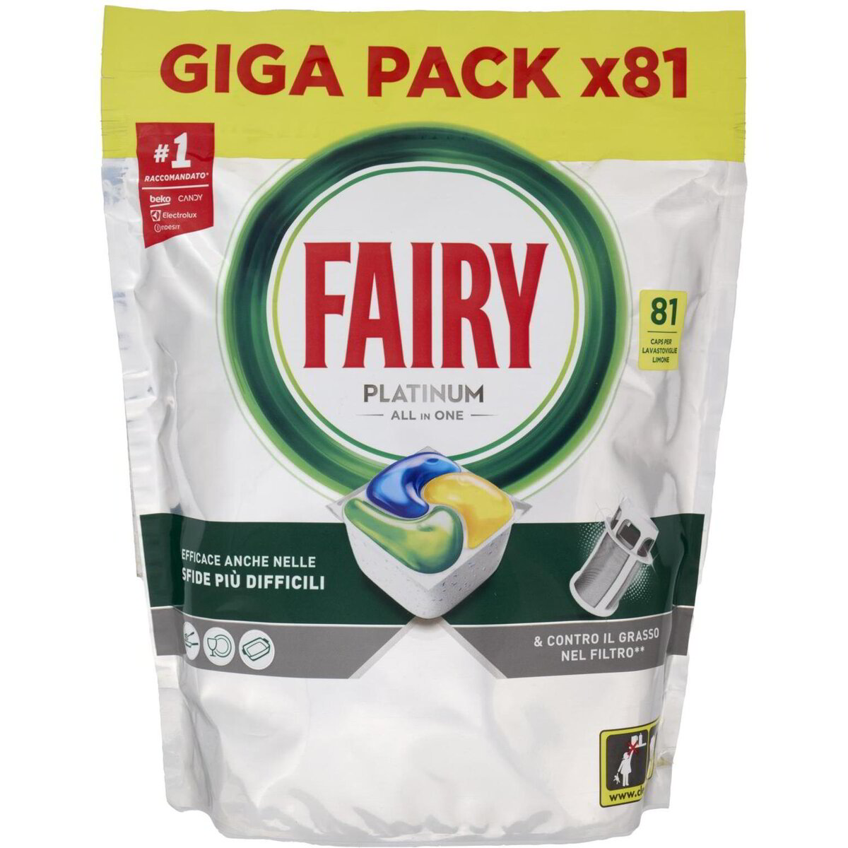 FAIRY PLATINUM CAPS 81PZ LIMONE