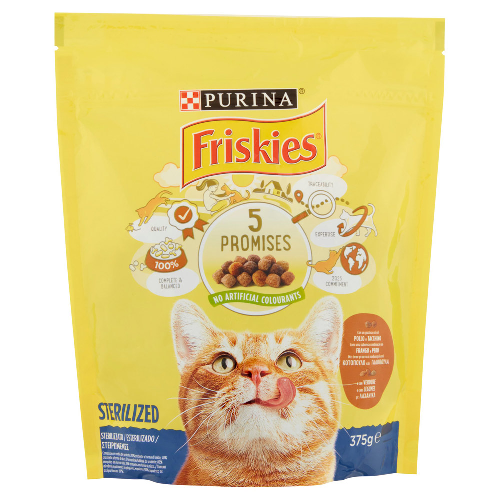 FRISKIES STERIL.GATTO 375GR.POL/TAC/VERD