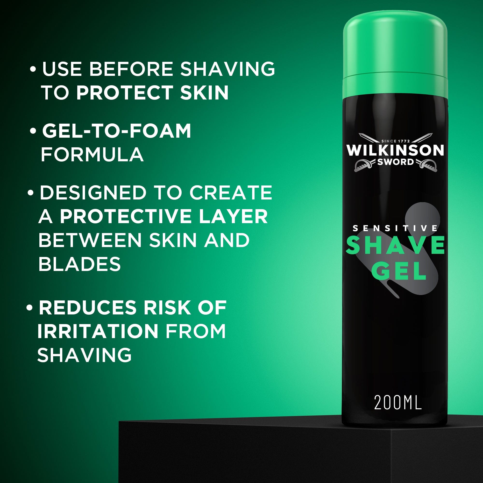 WILKINSON SCHIUMA BARBA GEL 200ML SENSIT