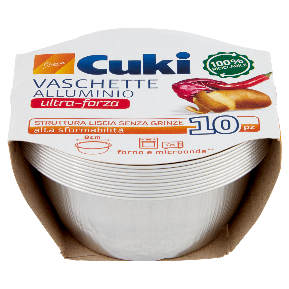 CUKI VASCHETTE BUDINO S/COP 10PZ