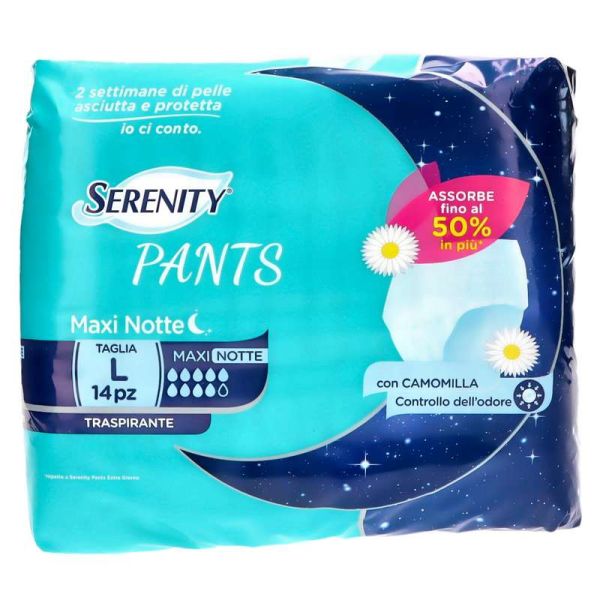 SERENITY SLIP PANTS MAXI NOTTE MIS.L X14