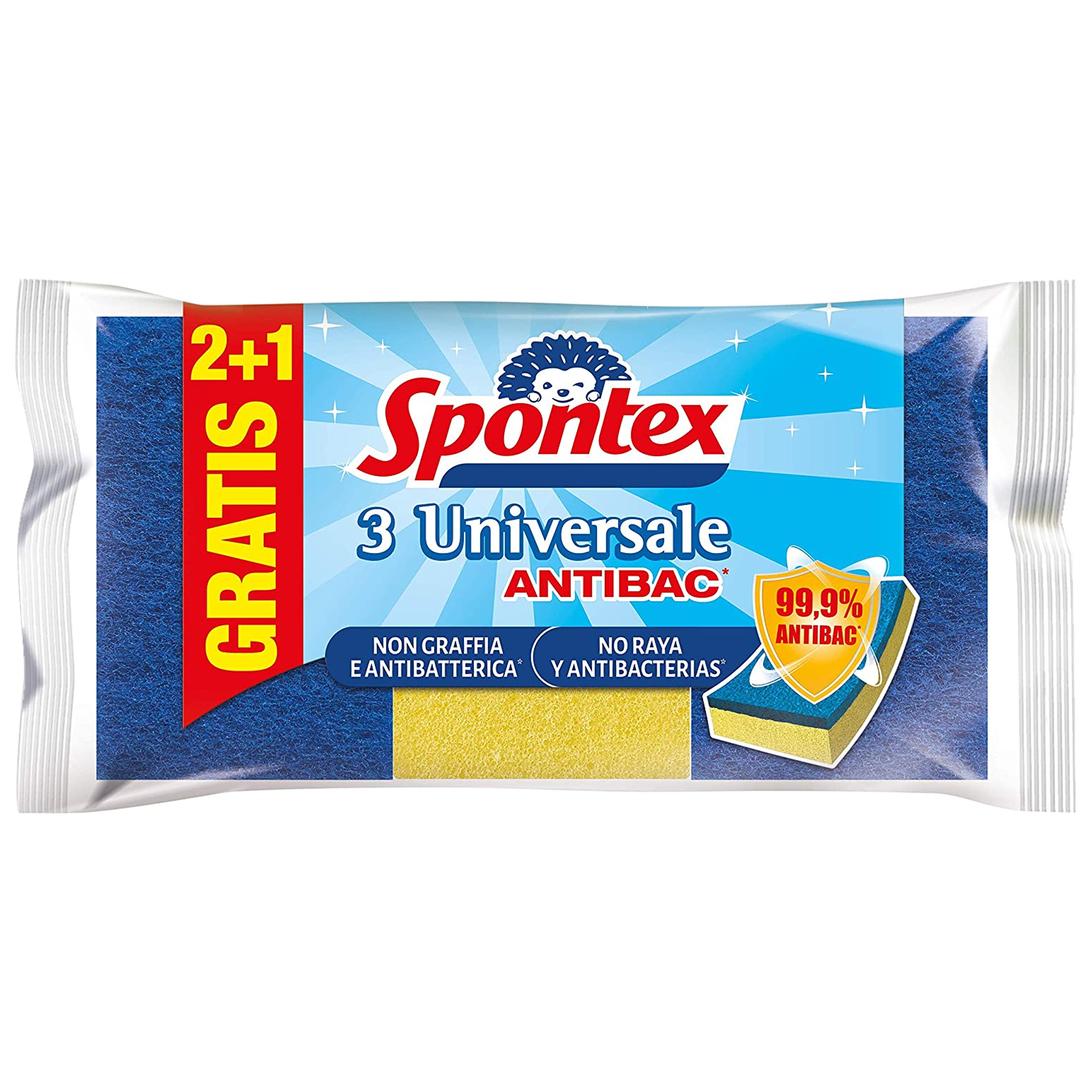 SPONTEX SPUGNA+RETINA DELICATA 3 PZ