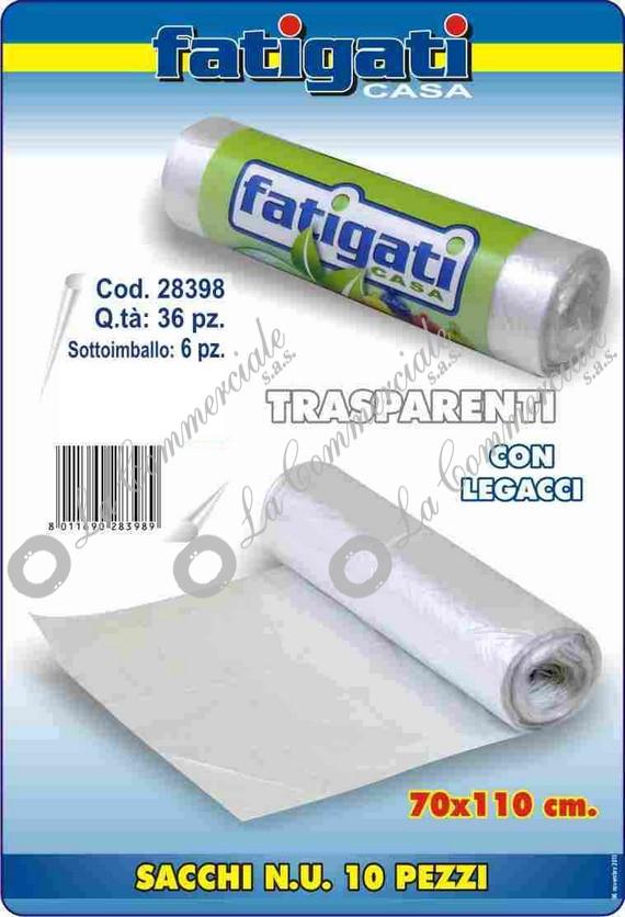 SACC.N.U.FRIO 70X110 15PZ TRASPARENTI