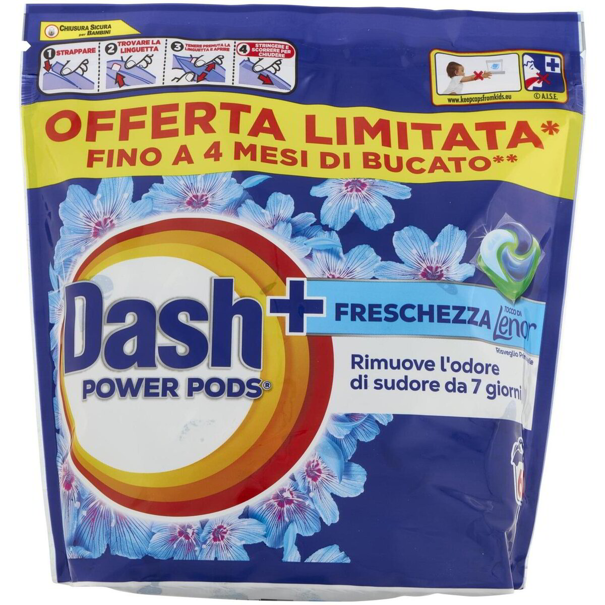 DASH ECODOSI PODS POWER 60PZ LENOR RISV.