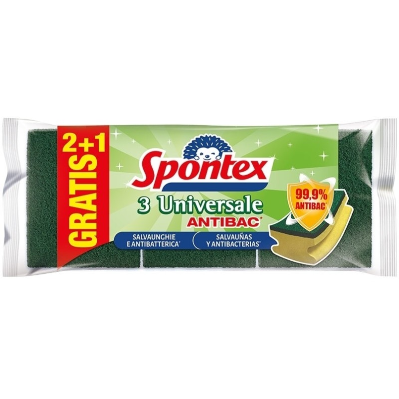 SPONTEX SPUGNA ABRASIVA 3PZ ZERO SPORCO