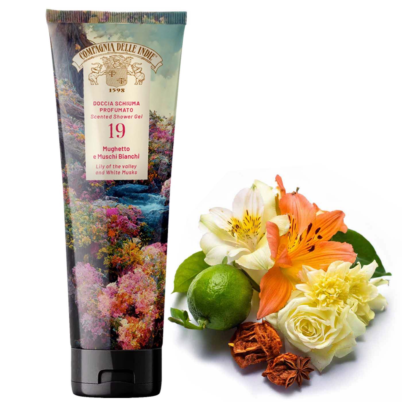 COMP.INDIE DOCCIA 250ML MUGHETT/M.BIANCO