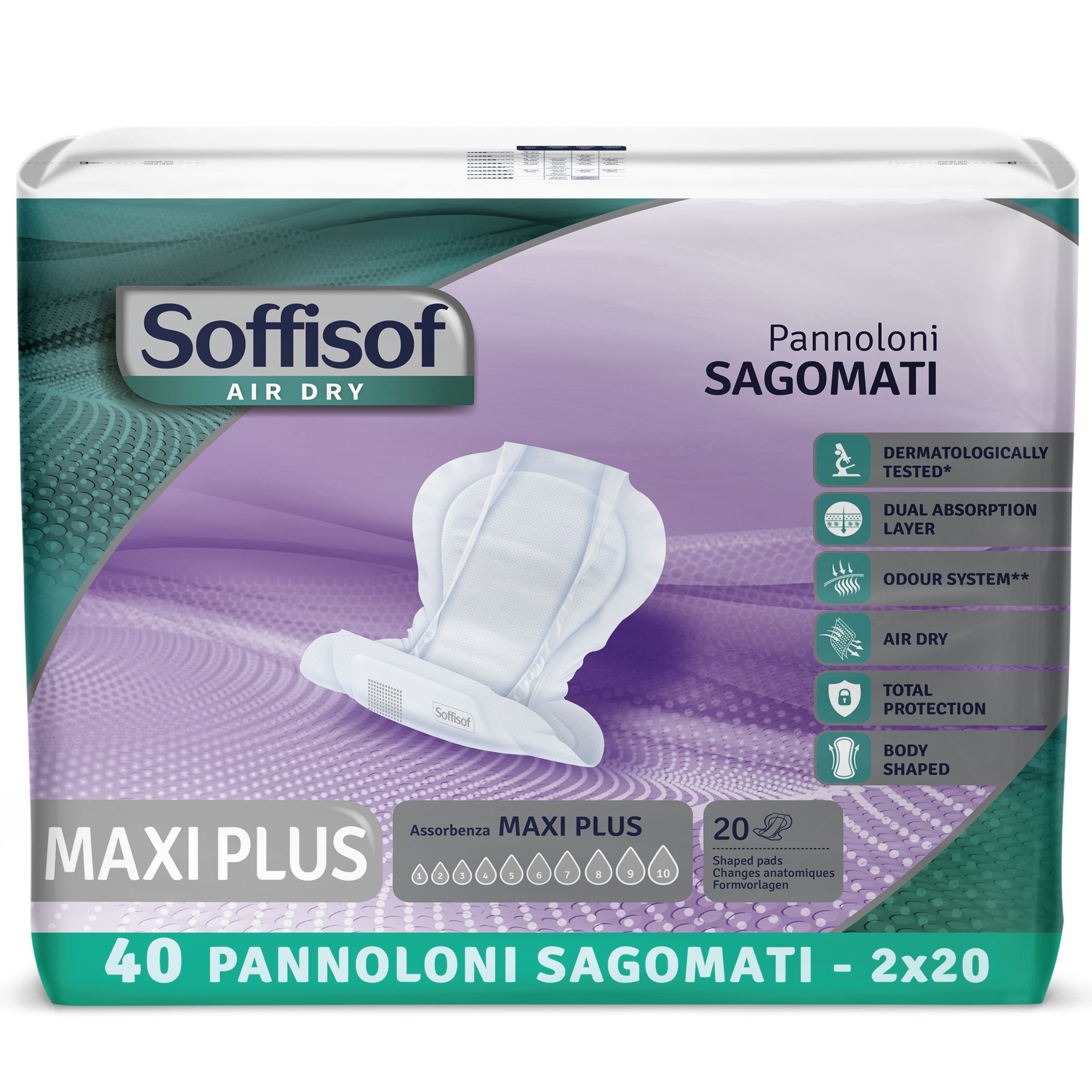SOFFISOF SALVIETT.DETERGENTI MAXI 40PZ