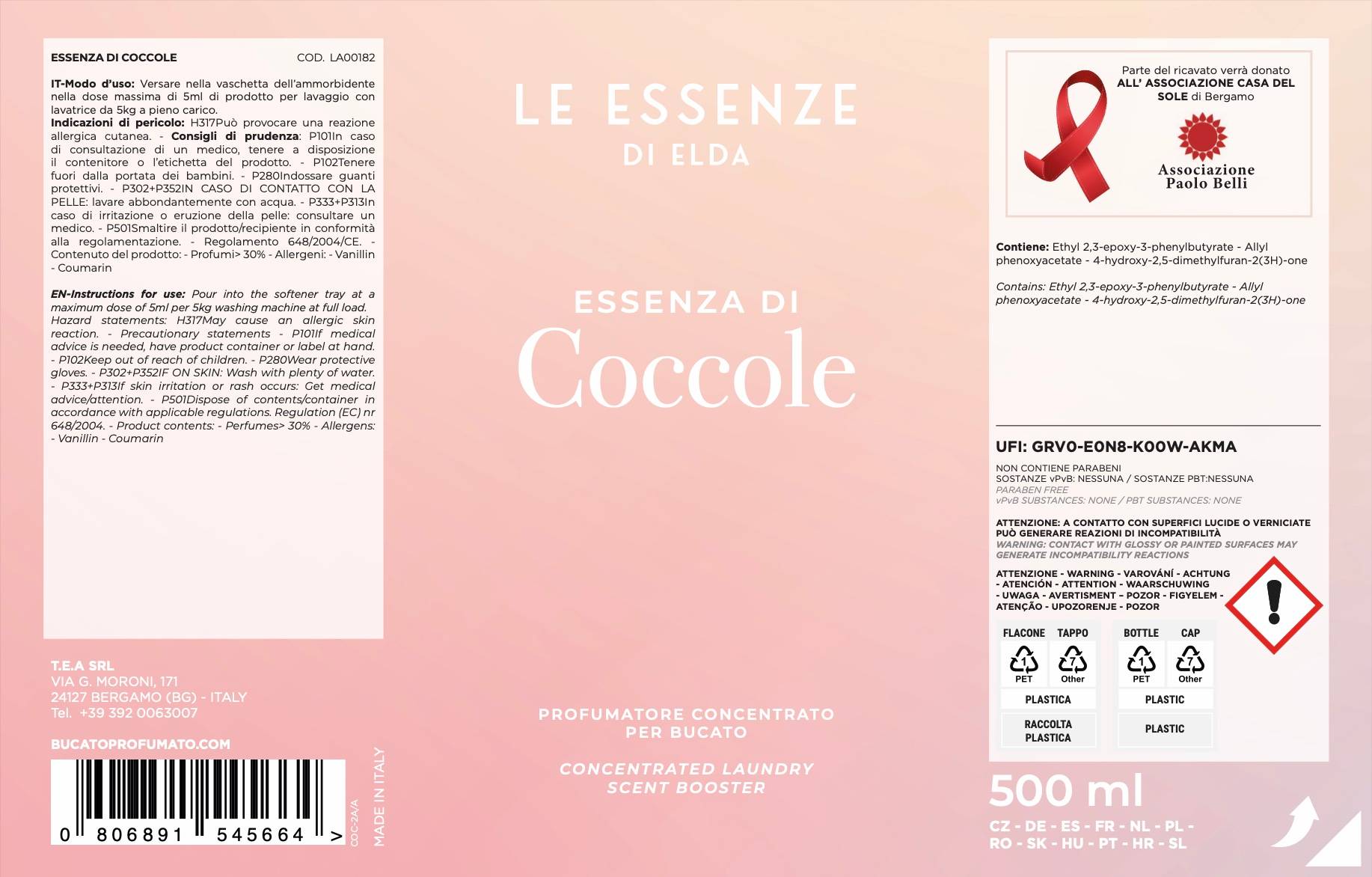 COCCOLE GOLOSE MASCH.CAP.500ML LISCIANTE