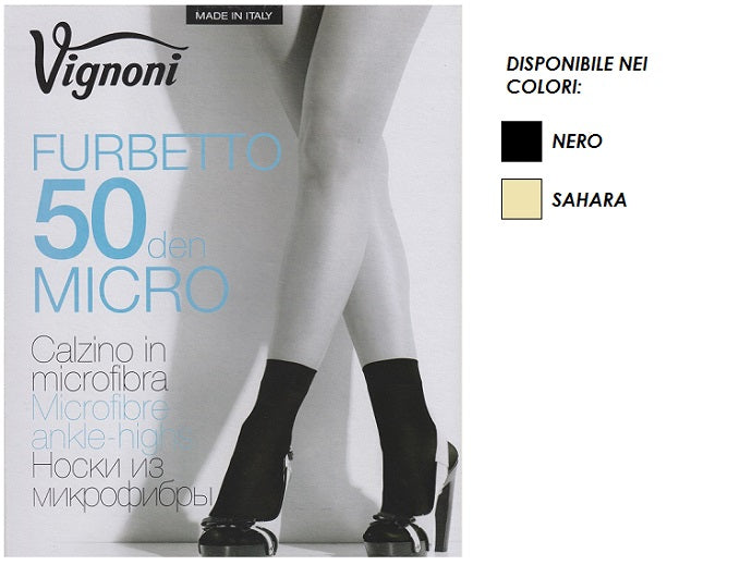 VIGNONI FURBETTO CALZINO 50DEN.SAHARA