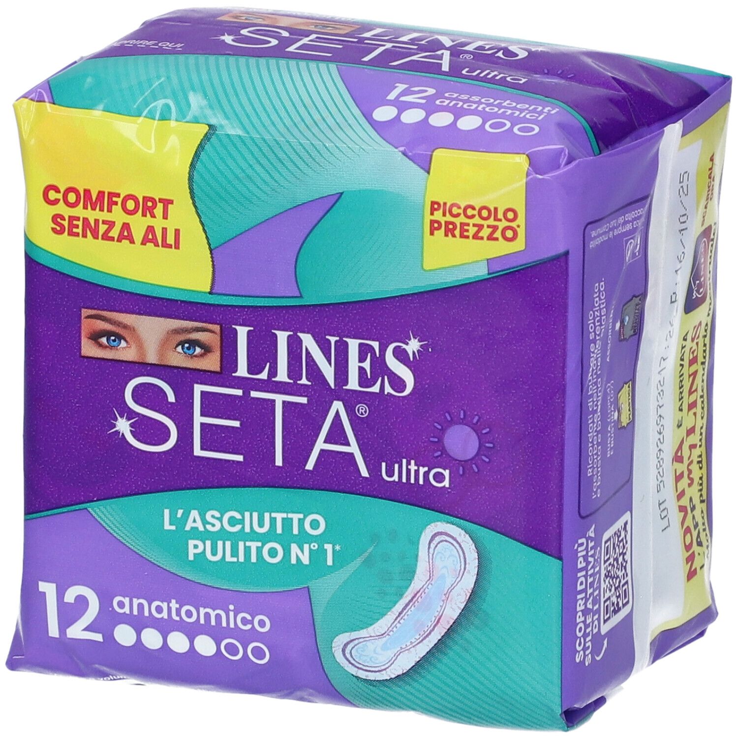 LINES SETA ULTRA X12 ANATOMICO VERDE