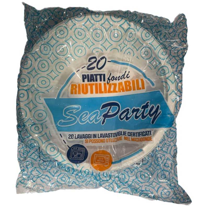PAOLINA PIATTI RIUTILIZZABILI 20PZ FONDO