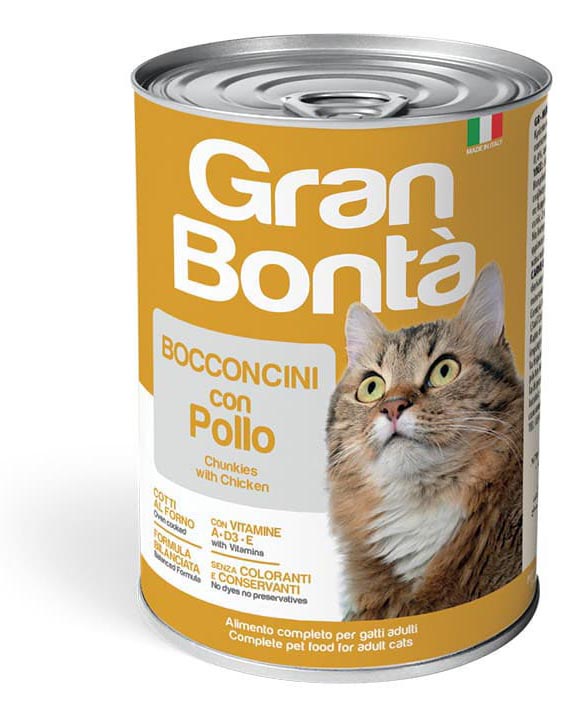 GRAN BONTA'GATTO BOCCONC.100GR.POLLO