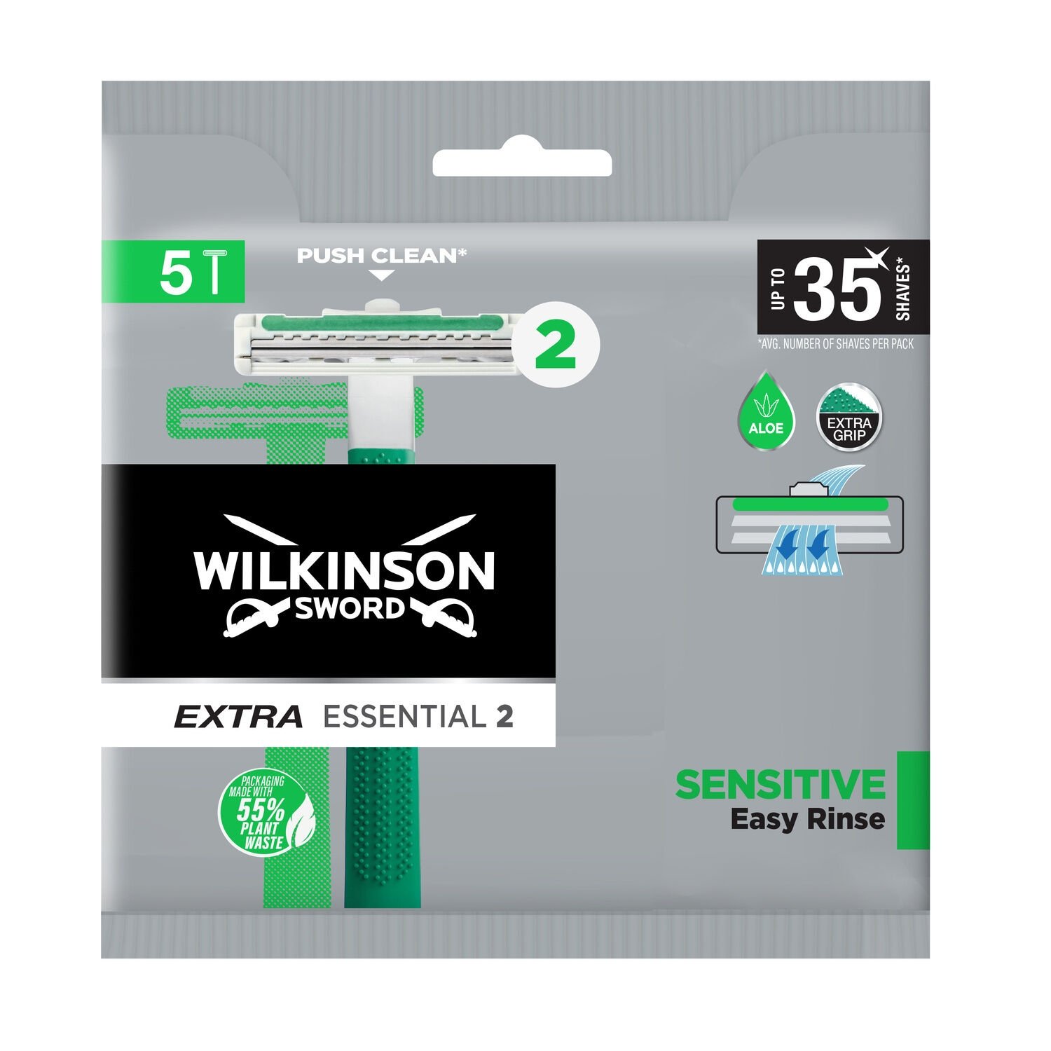 WILKINSON EXTRA 2 SENSITIVE 5PZ U&G