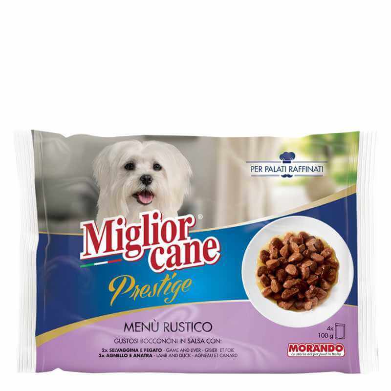 MIGLIOR CANE MENÙ GR.100X4 RUSTICO