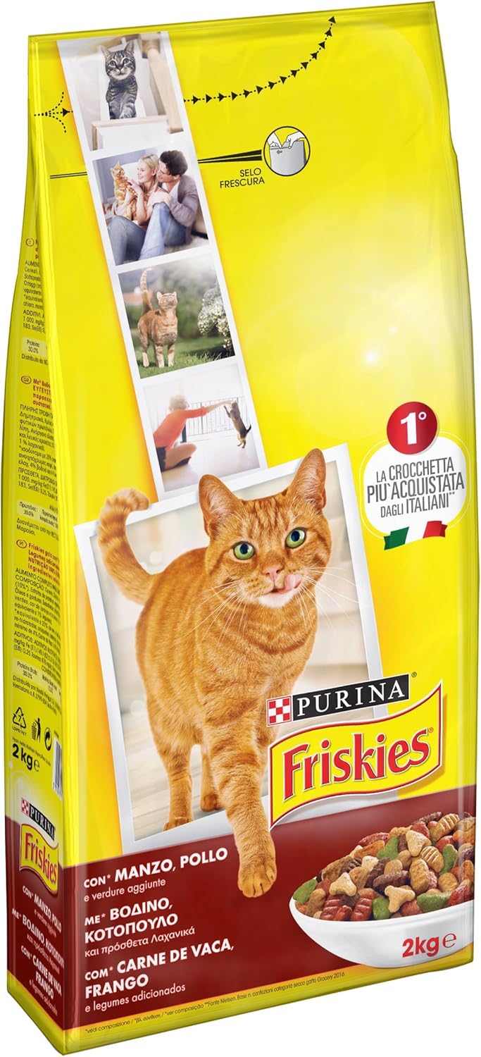 FRISKIES CROCC.GATTO 2KG.POL./TACC/VERD.