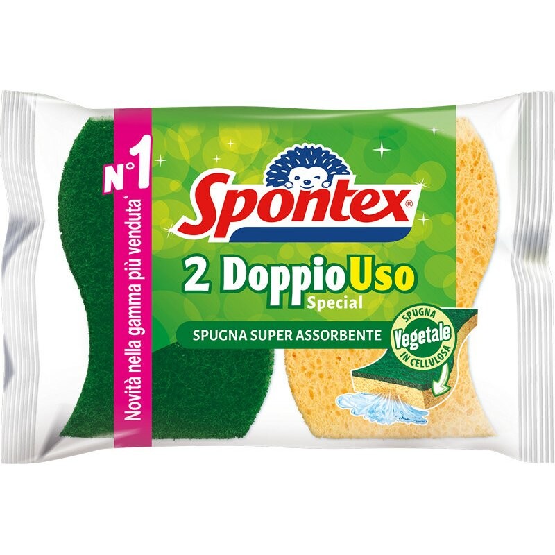 SPONTEX SPUGNA+RETINA DOPPIOUSO 2PZ03-01