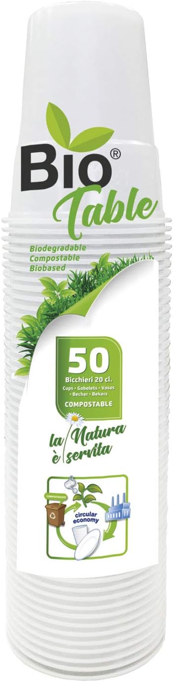 BIOTABLE BICC.ACQUA 200CC X50PZ BIODEGR.