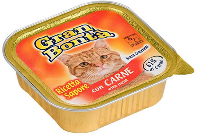GRAN BONTA'GATTO BOCCONC.100GR.CARNE