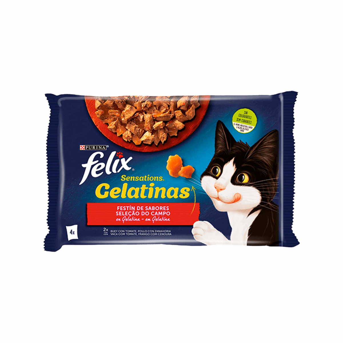 FELIX SENSAT.GATTO 4X85GR.MAN/POM-POL/CA