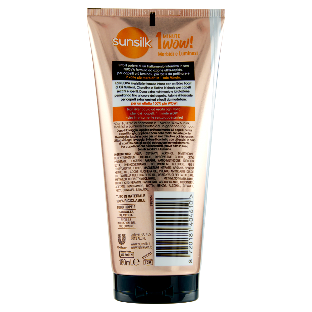 SUNSILK MASCH.1MINUTO 180ML NEW BYE CRES