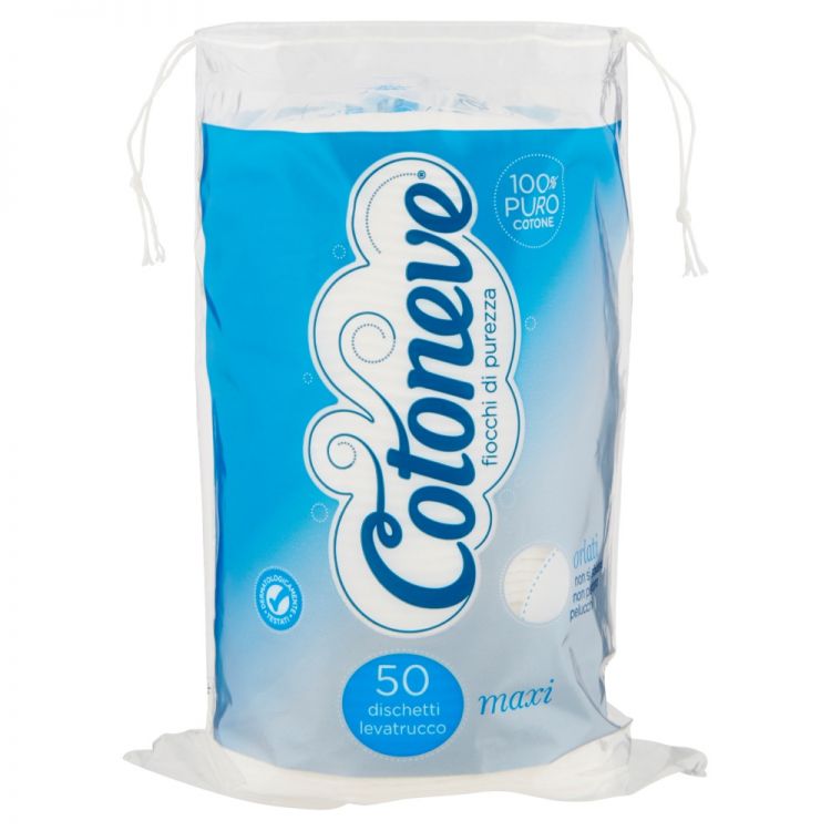 COTONEVE QUADROTTI LEVATRUCCO 50PZ MAXI