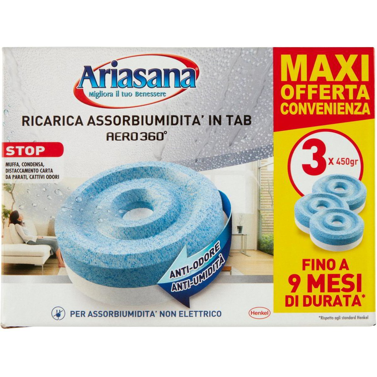 ARIASANA POWER TAB RICAR.360 INODORE 2PZ