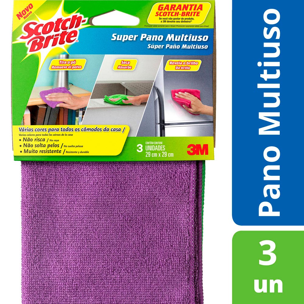 SCOTCH BRITE PANNO MULTIUSO 3PZ