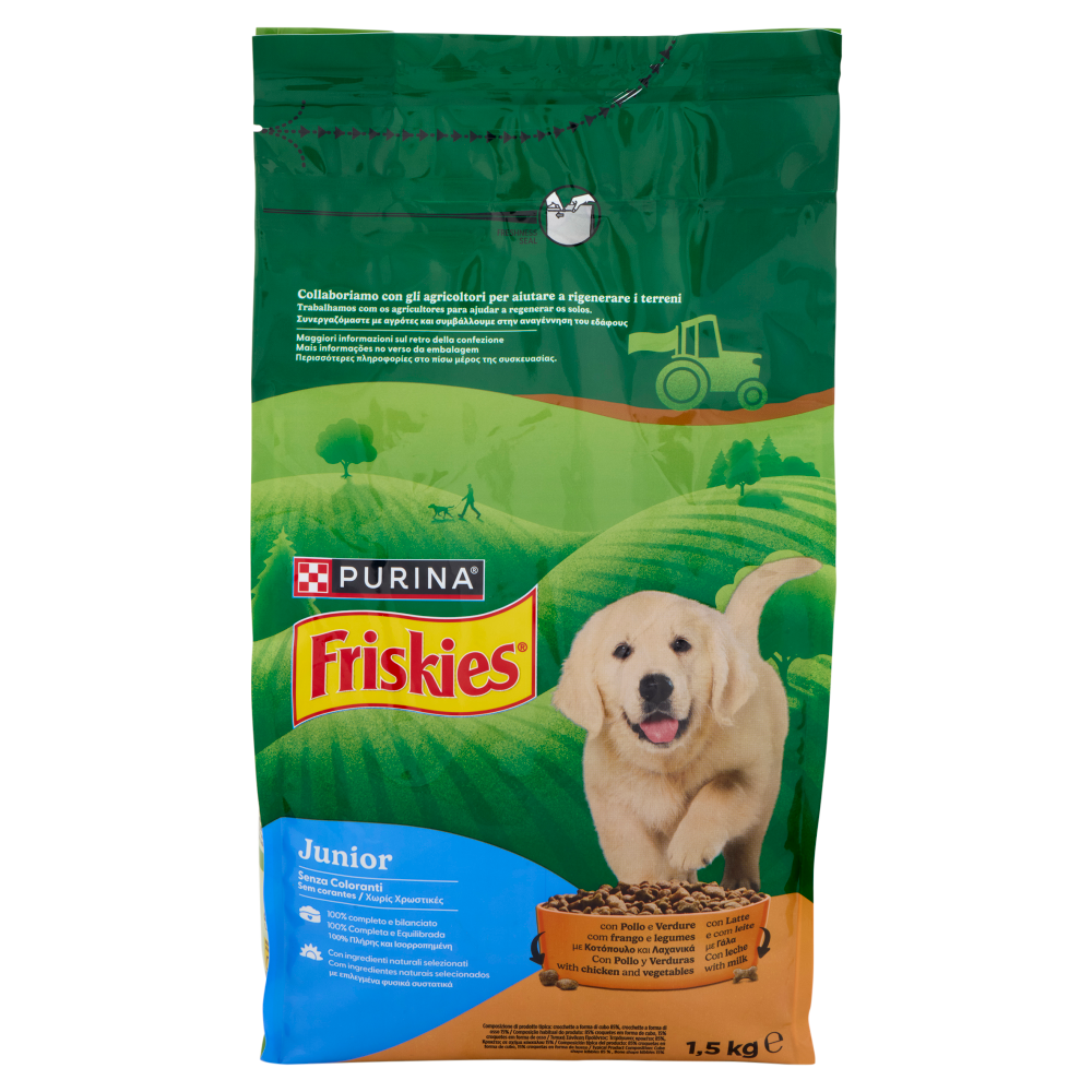 FRISKIES SECCO CANE 1,5KG.JUNIOR POL/VER