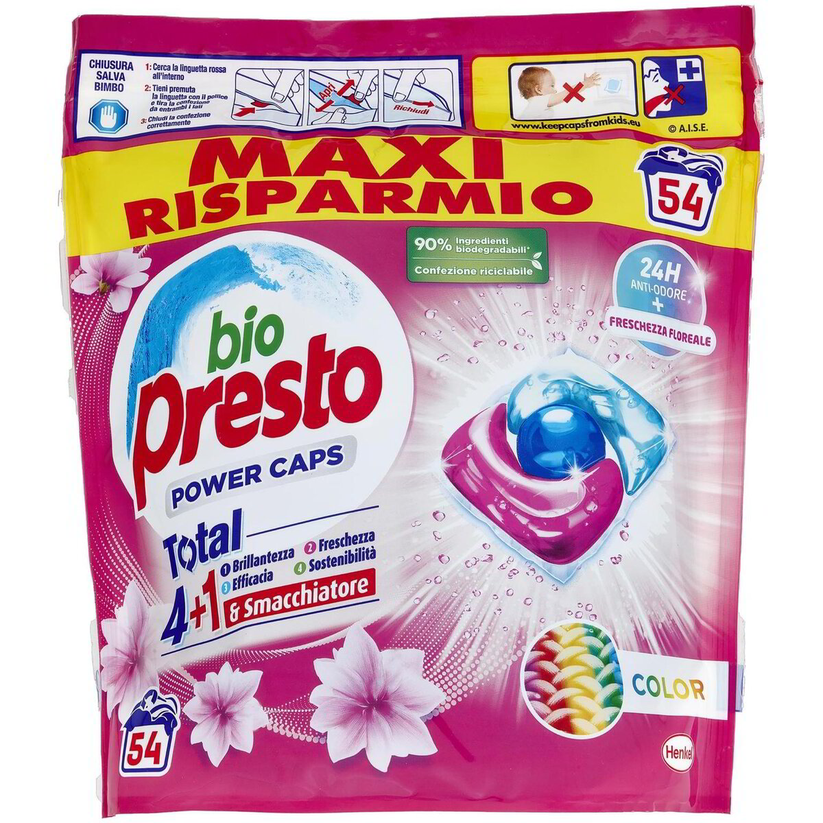 BIO PRESTO POWER CAPS 54PZ COLOR