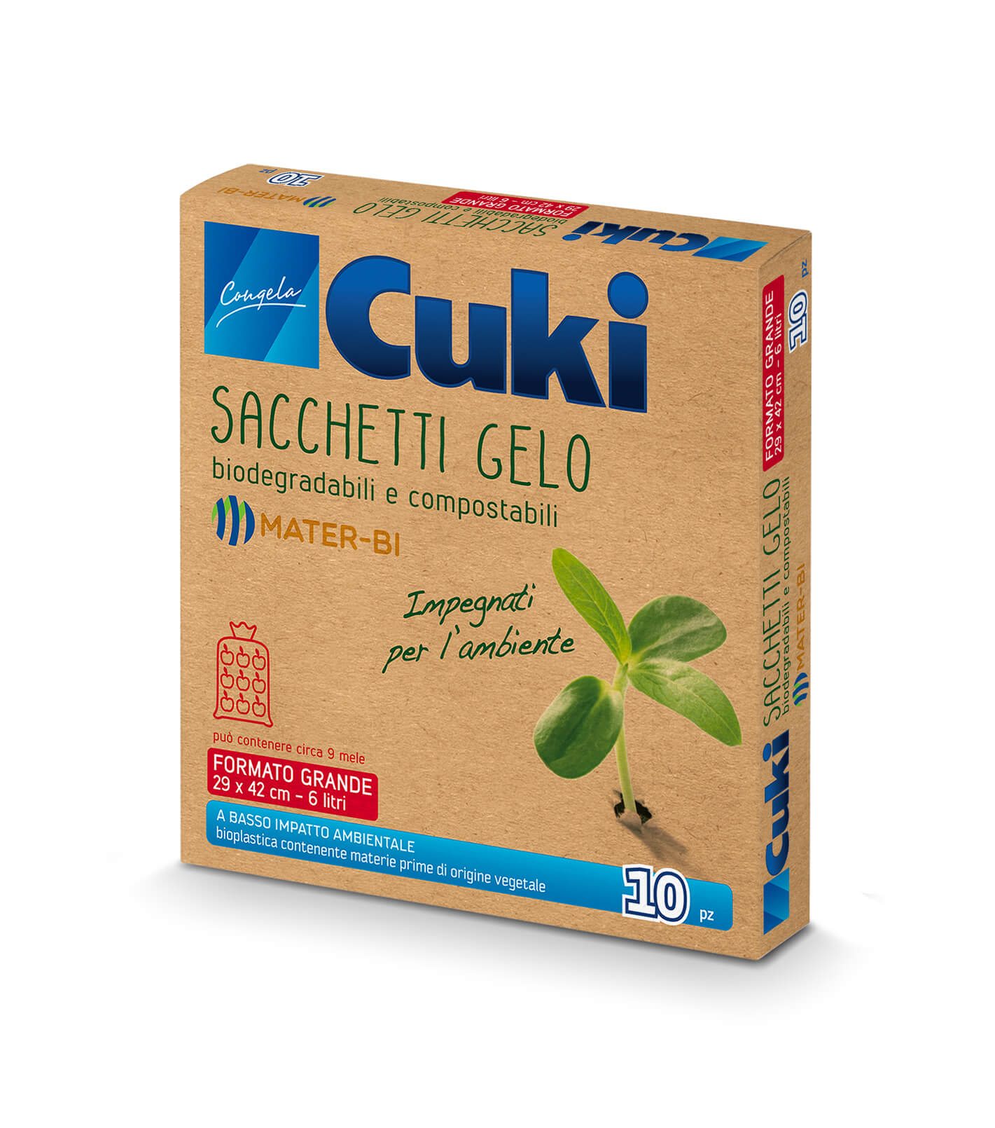 CUKI SACC.GELO APRI&CHIUDI 3LT.X10