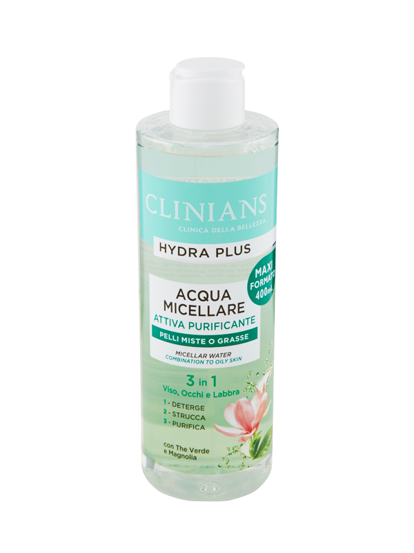 CLINIANS ACQUA MICELL.400ML PURIFIC.