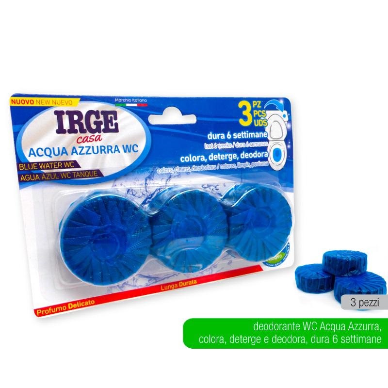 IRGE DEODORANTE WC 2PZ ACQUA AZZURRA
