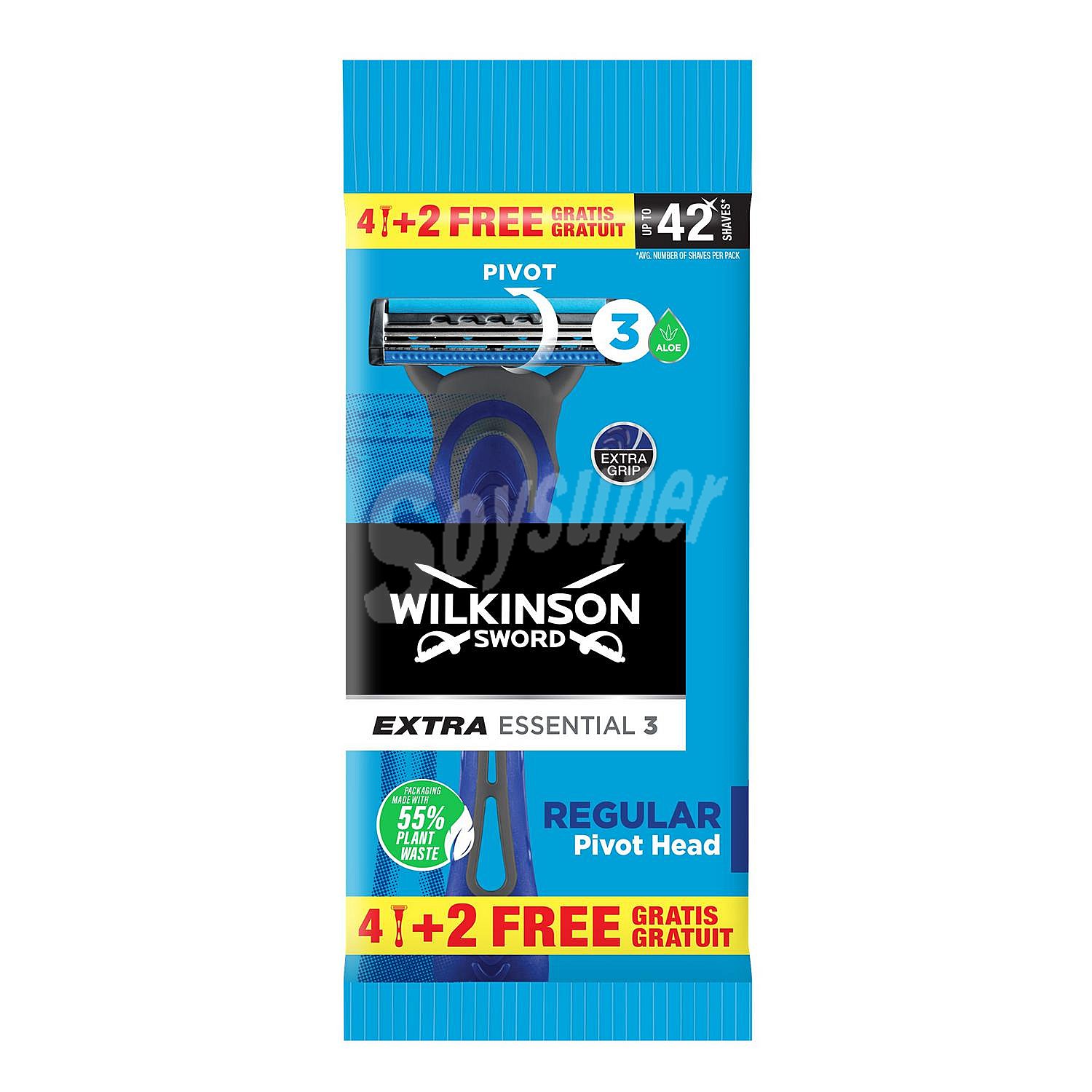 WILKINSON EXTRA 3 ESSENTIAL X 6+2