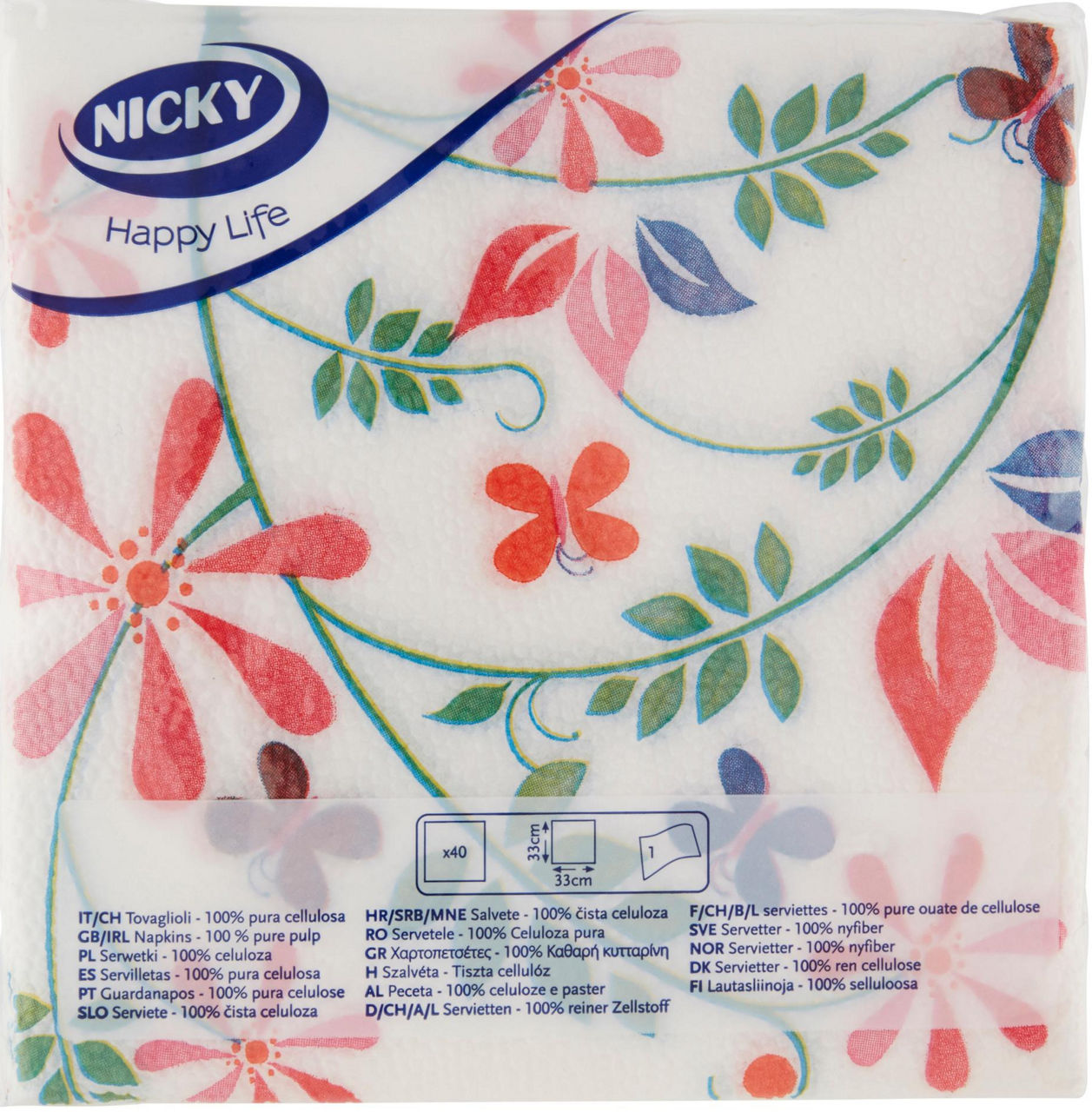 NICKY TOVAGLIOLI 33X33 70PZ HAPPY LIFE