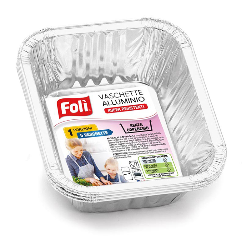 FOLI'VASSOIO ALLUMINIO 1PZ GRANDE